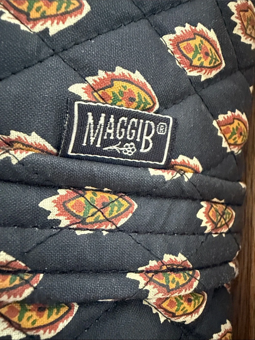 MaggiB Black XL Quilted Travel Duffel Bag with Matching Cosmetic Case